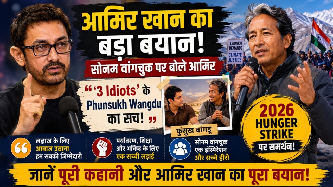 Aamir Khan On Sonam Wangchuk: '3 Idiots' के Phunsukh Wangdu का सच और 2026 Hunger Strike पर आमिर का बड़ा बयान