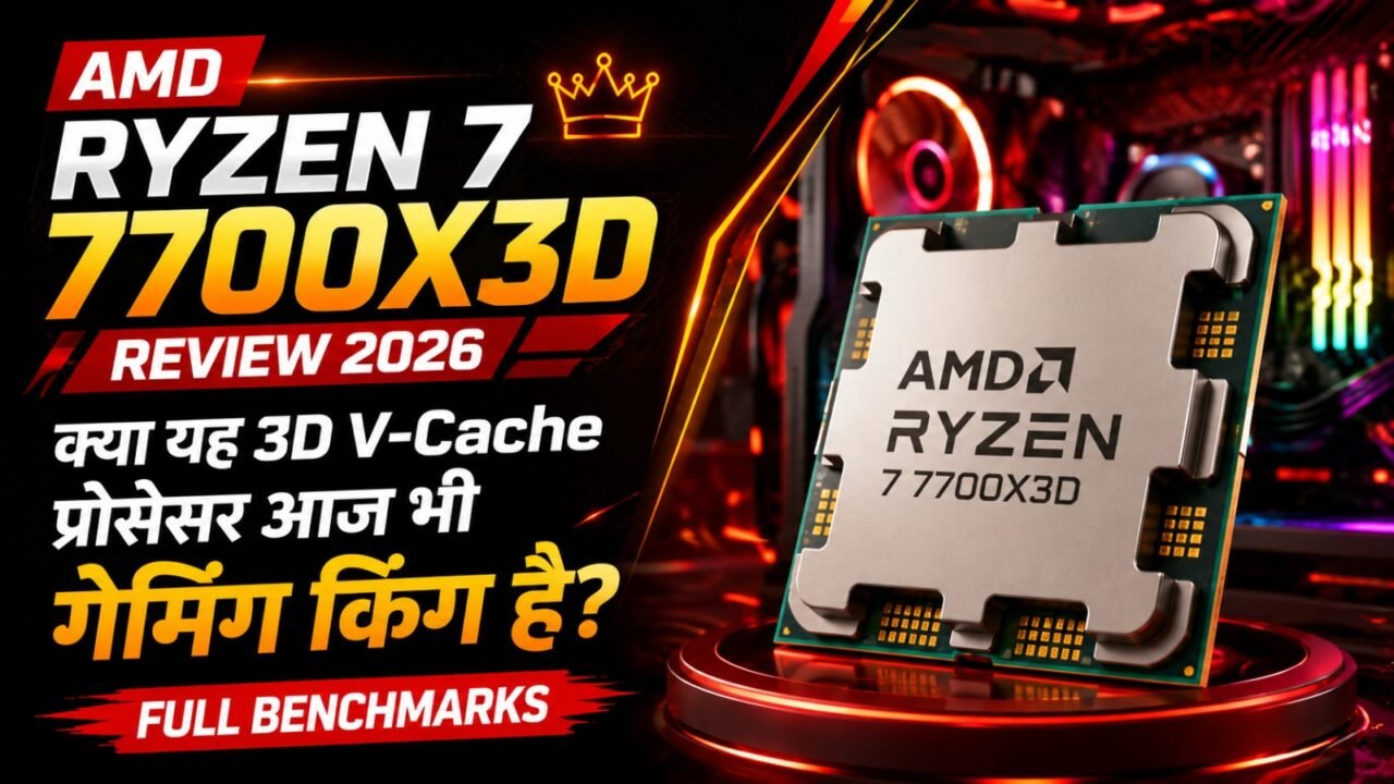 AMD Ryzen 7 7700X3D Review 2026: क्या यह 3D V-Cache प्रोसेसर आज भी गेमिंग किंग है? (Full Benchmarks)