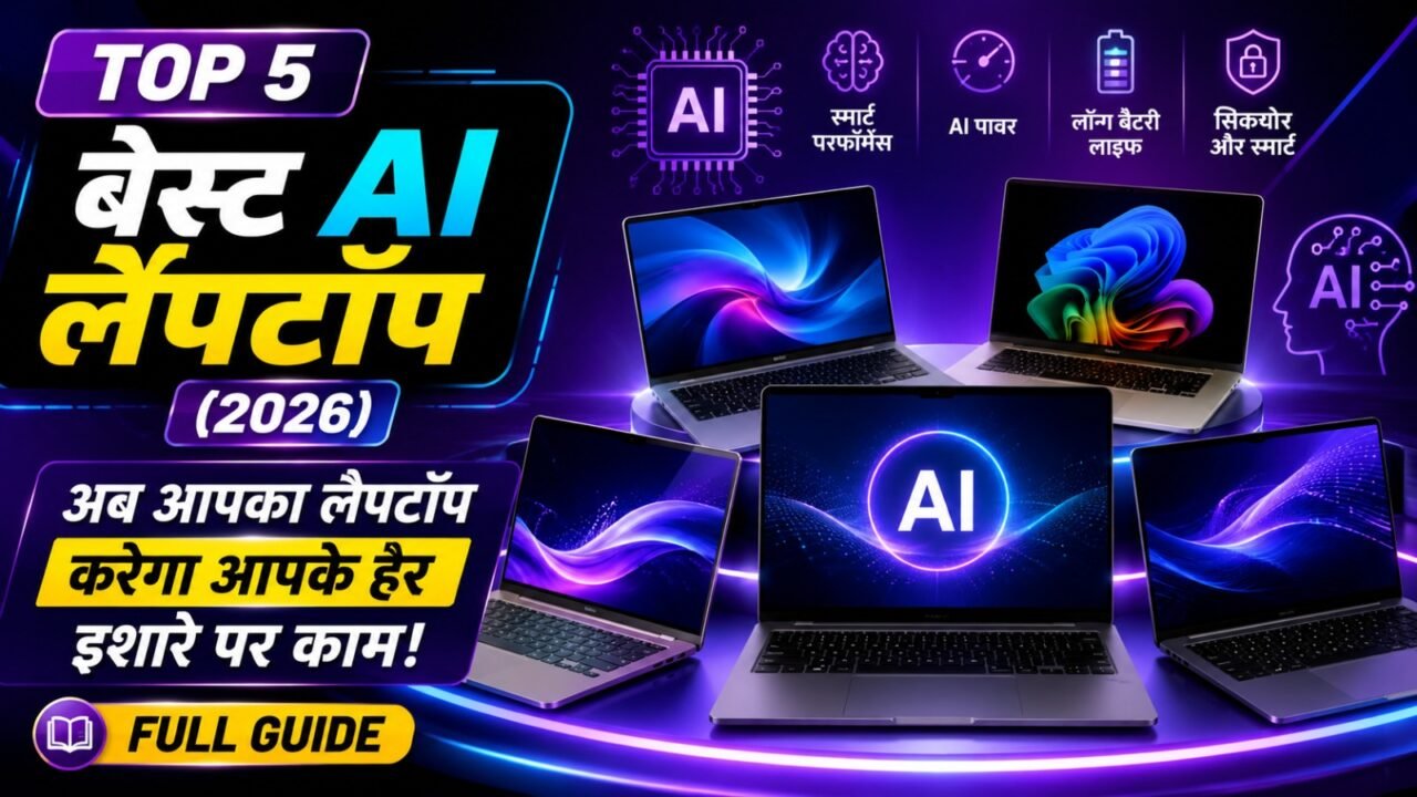Top 5 Best AI Laptops (2026): अब आपका लैपटॉप करेगा आपके हर इशारे पर काम! (Full Guide)