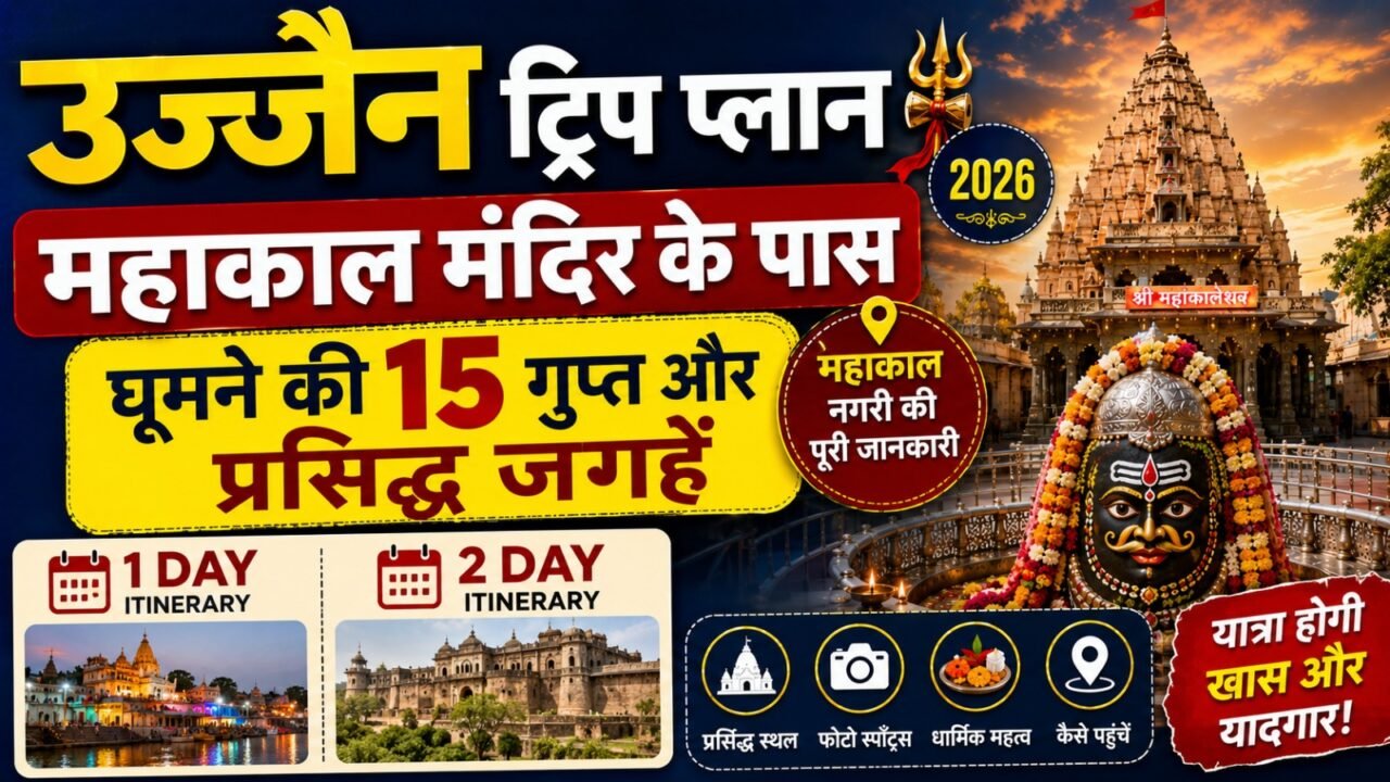 Ujjain Trip Plan 2026: महाकाल मंदिर के पास घूमने की 15 गुप्त और प्रसिद्ध जगहें (1 & 2 Day Itinerary)