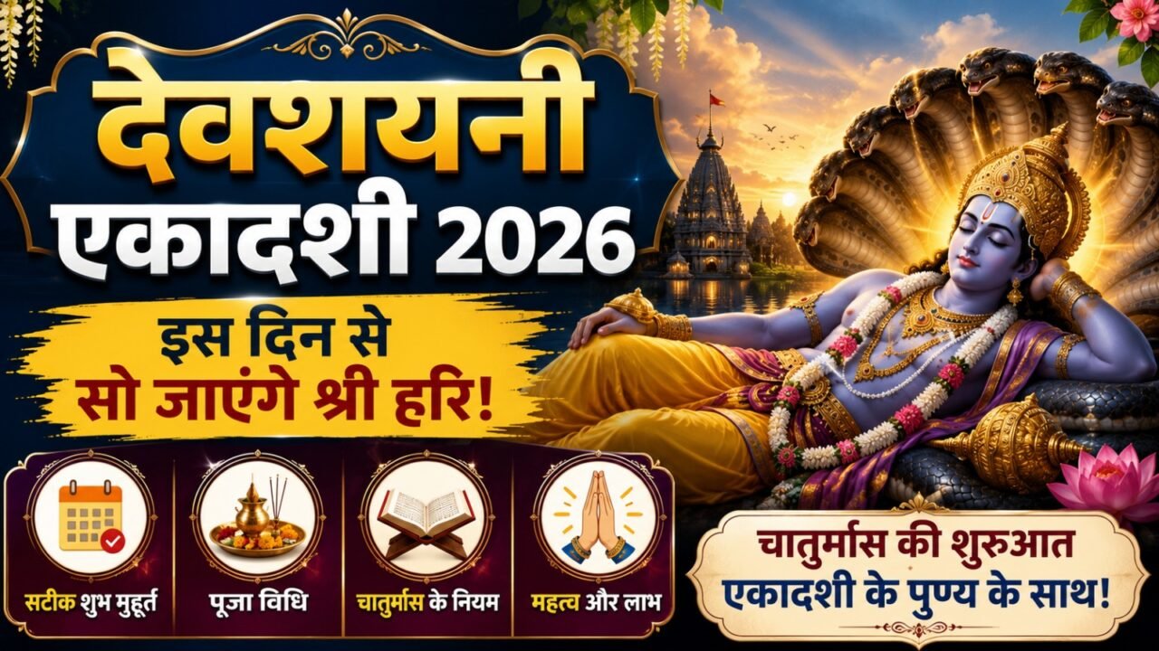 Devshayani Ekadashi 2026: इस दिन से सो जाएंगे श्री हरि, जानें चातुर्मास के नियम, पूजा विधि और सटीक शुभ मुहूर्त!