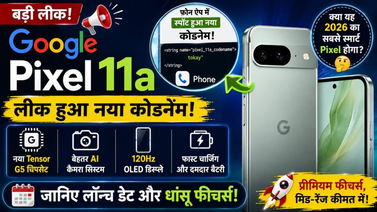 Google Pixel 11a Leak: Phone App में स्पॉट हुआ नया कोडनेम! जानिए लॉन्च डेट और धांसू फीचर्स