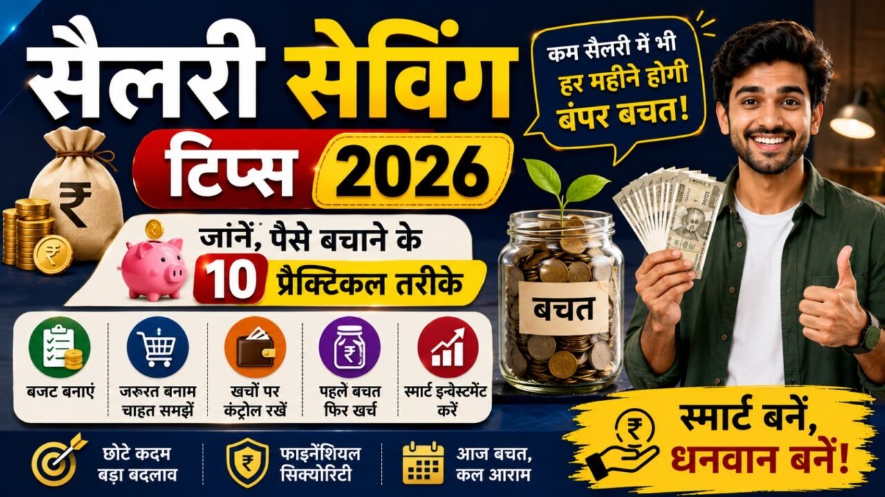 Salary Saving Tips 2026: कम सैलरी में भी हर महीने होगी बंपर बचत! जानें पैसे बचाने के 10 प्रैक्टिकल तरीके