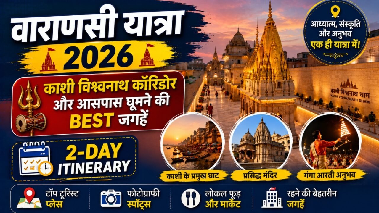 Varanasi Trip 2026: Kashi Vishwanath Corridor और आसपास घूमने की Best जगह (2-Day Itinerary)