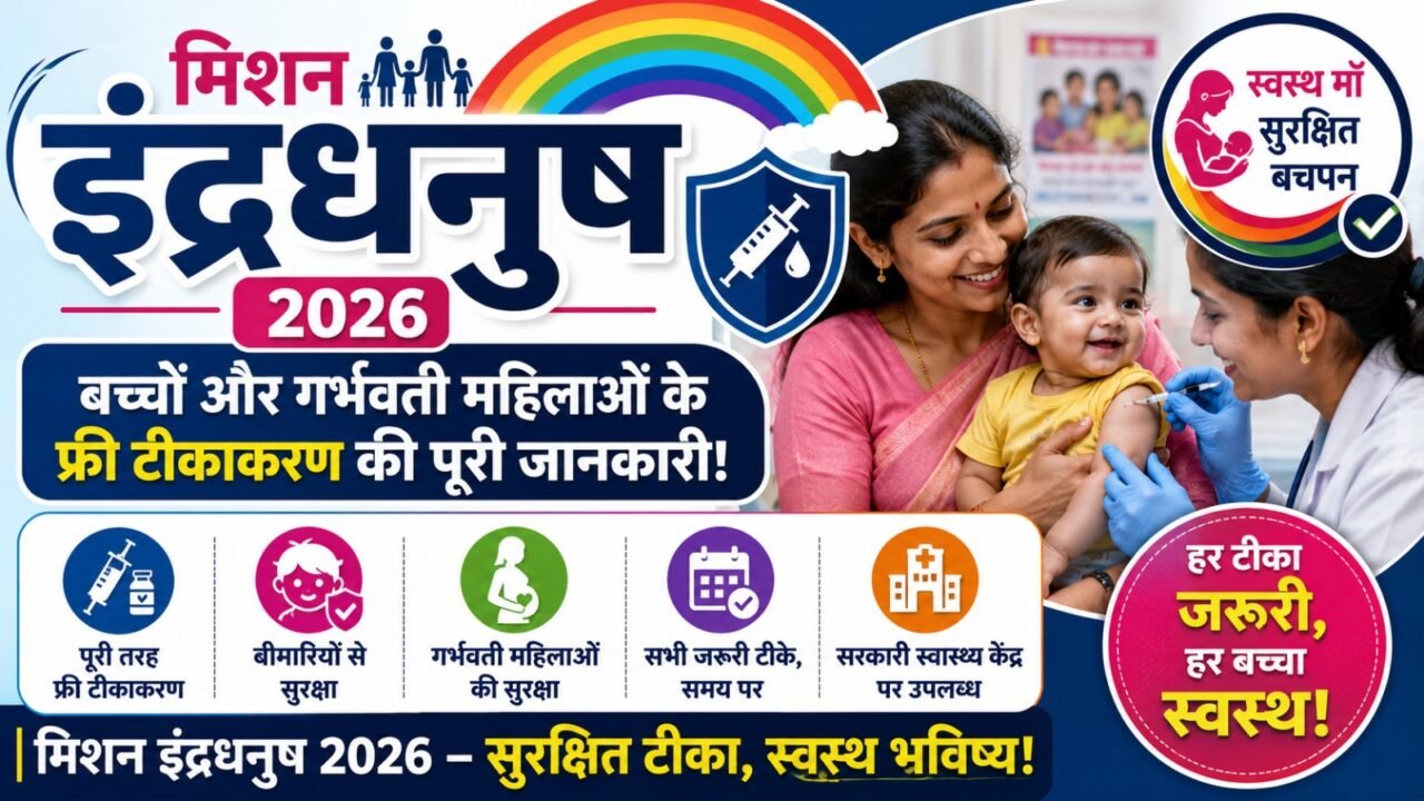 Mission Indradhanush 2026: बच्चों और गर्भवती महिलाओं के फ्री टीकाकरण की पूरी जानकारी (Complete Guide)