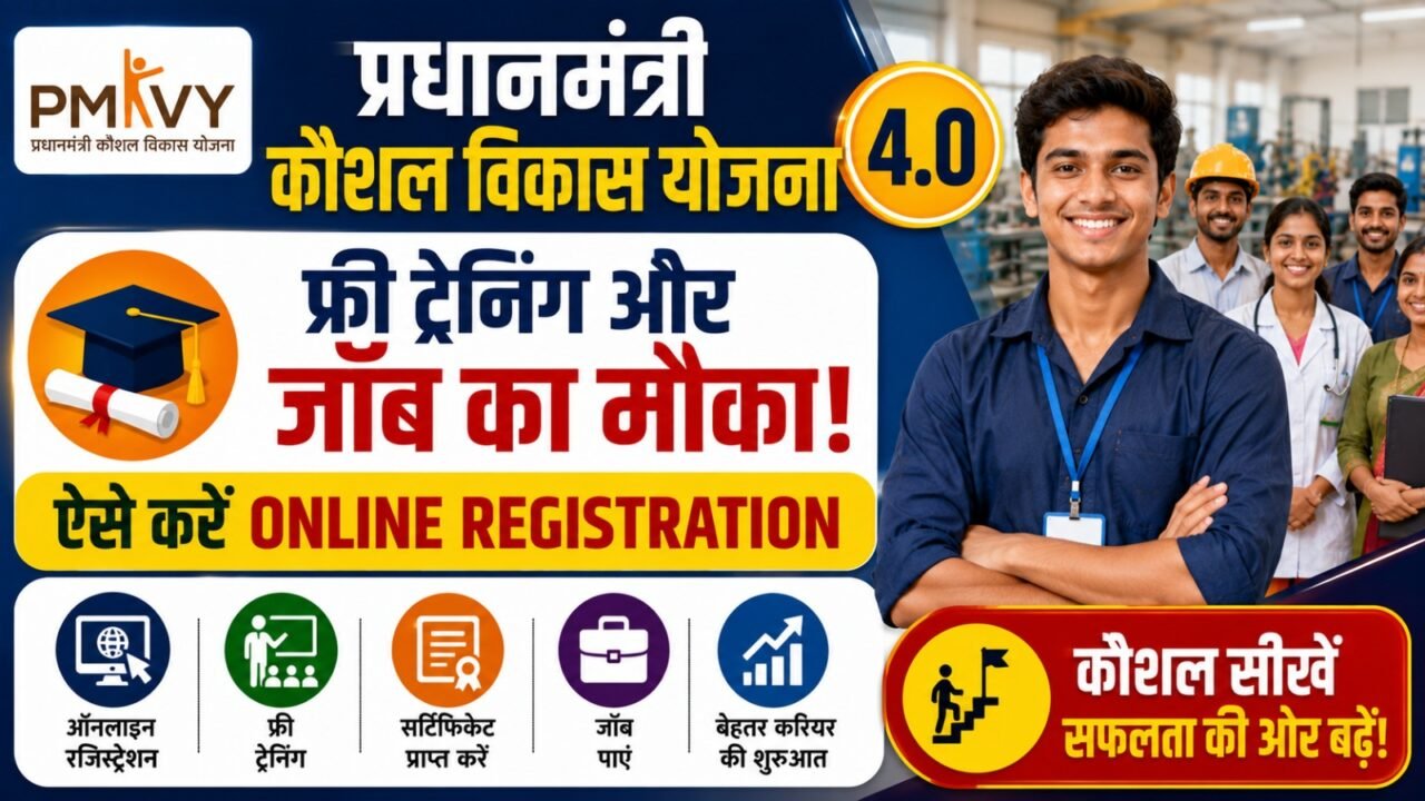 PMKVY 2026: प्रधानमंत्री कौशल विकास योजना 4.0 में फ्री ट्रेनिंग और जॉब, ऐसे करें Online Registration