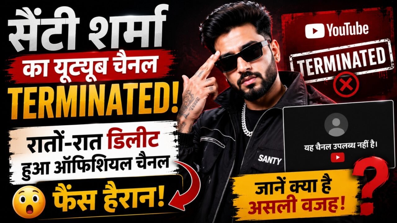 रातों-रात डिलीट हुआ Rapper Santy Sharma का ऑफिशियल YouTube Channel, फैंस हैरान! जानें क्या है असली वजह