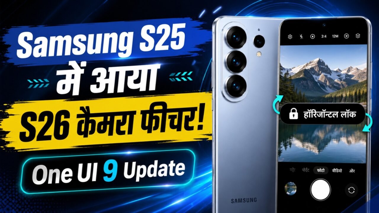 Samsung S25 One UI 9 Update: S26 का 'Horizontal Lock' कैमरा फीचर अब S25 सीरीज़ में!