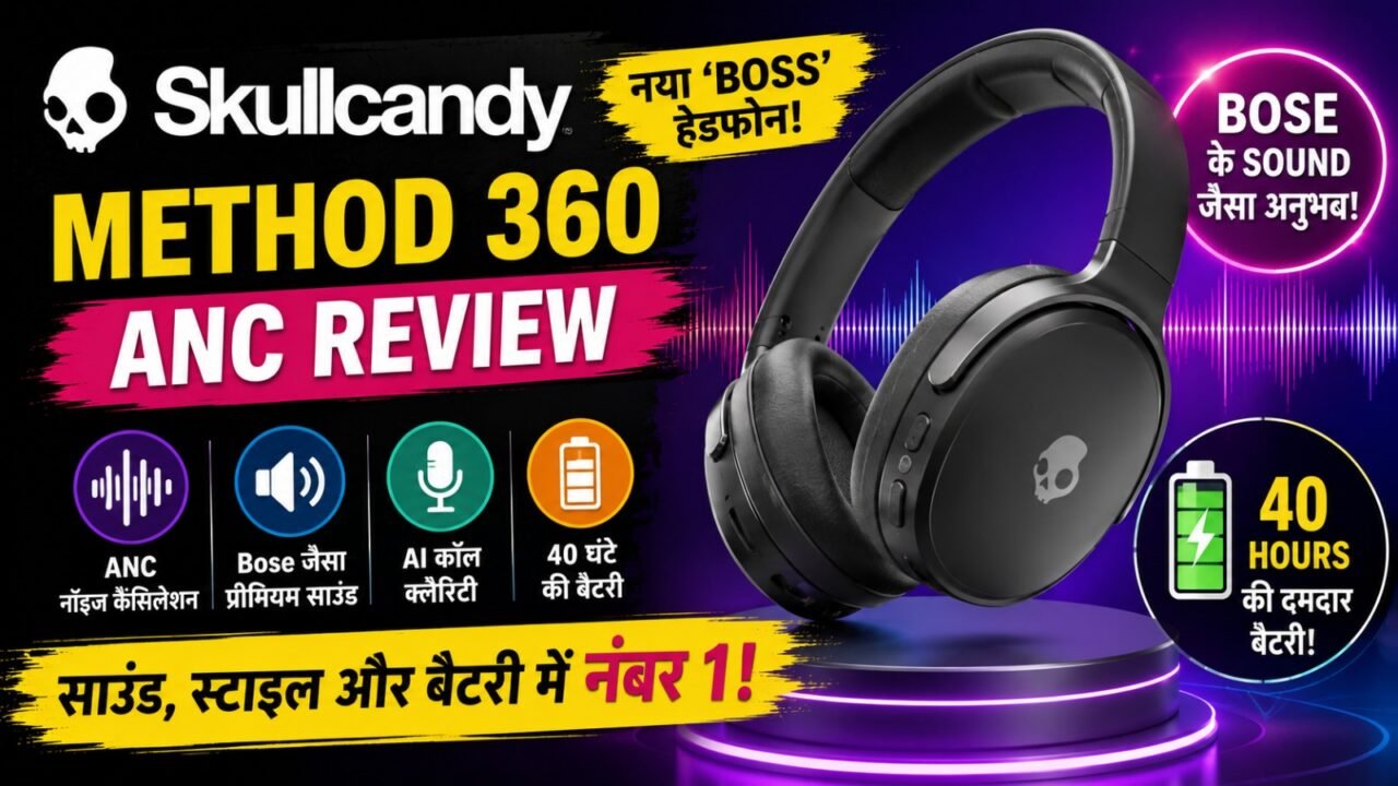 Skullcandy Method 360 ANC Review: Bose के Sound और 40 Hours बैटरी वाला नया 'Boss'!