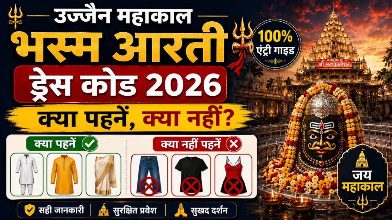 Ujjain Mahakal Bhasma Aarti Dress Code 2026: क्या पहनें, क्या नहीं? (100% Entry Guide)