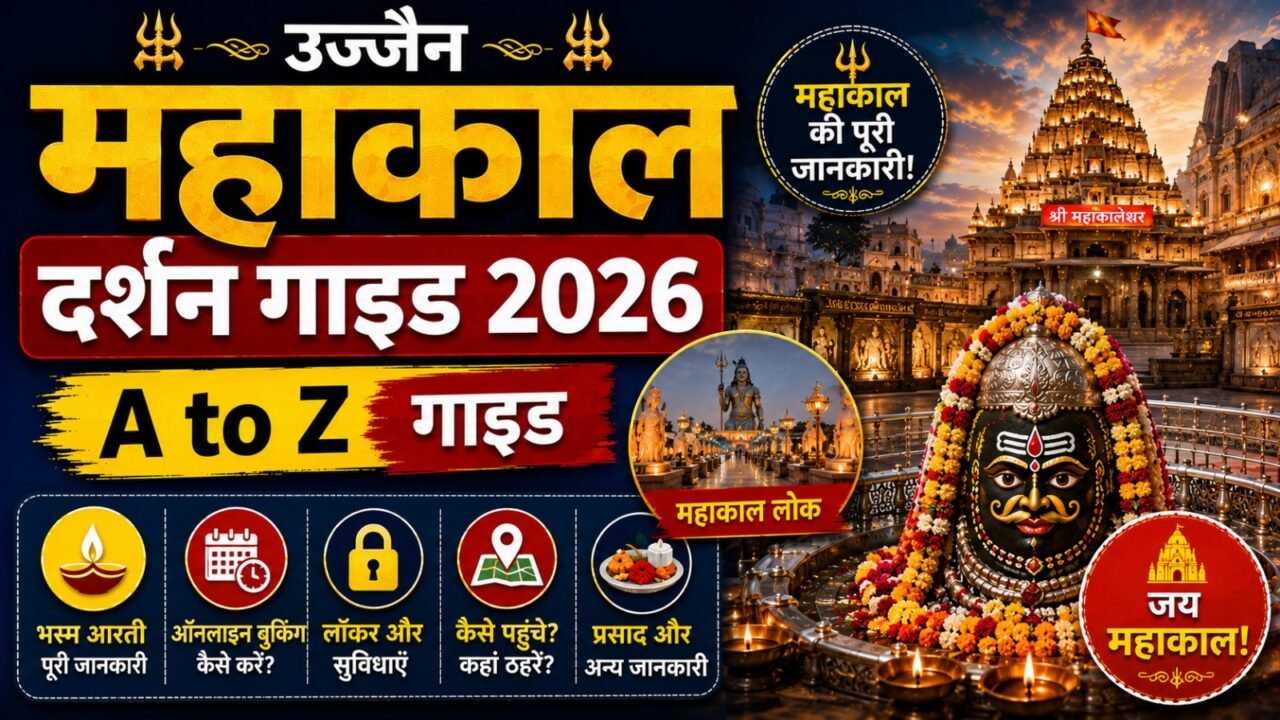 Ujjain Mahakal Darshan Guide 2026: भस्म आरती, बुकिंग, और महाकाल लोक (A to Z Guide)