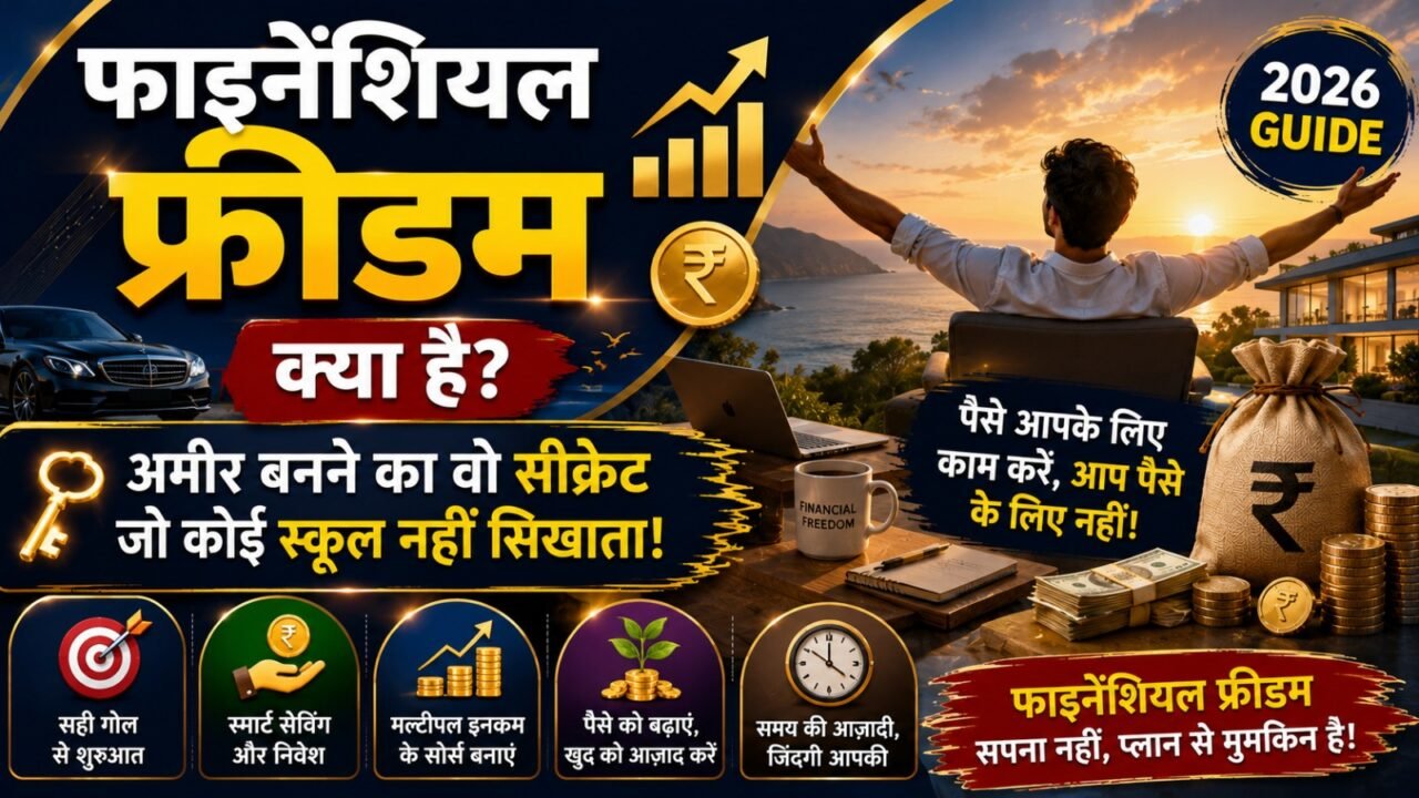 Financial Freedom Kya Hai? अमीर बनने का वो सीक्रेट जो कोई स्कूल नहीं सिखाता! (2026 Guide)